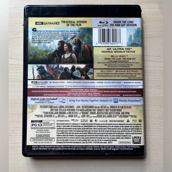 Kingdom of the Planet of the Apes 4K UHD Blu-ray - Picture 2 of 3